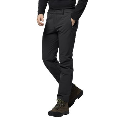 Jack Wolfskin Softshell Pants Activate Thermic (warm inner side, water and wind resistant) black Men